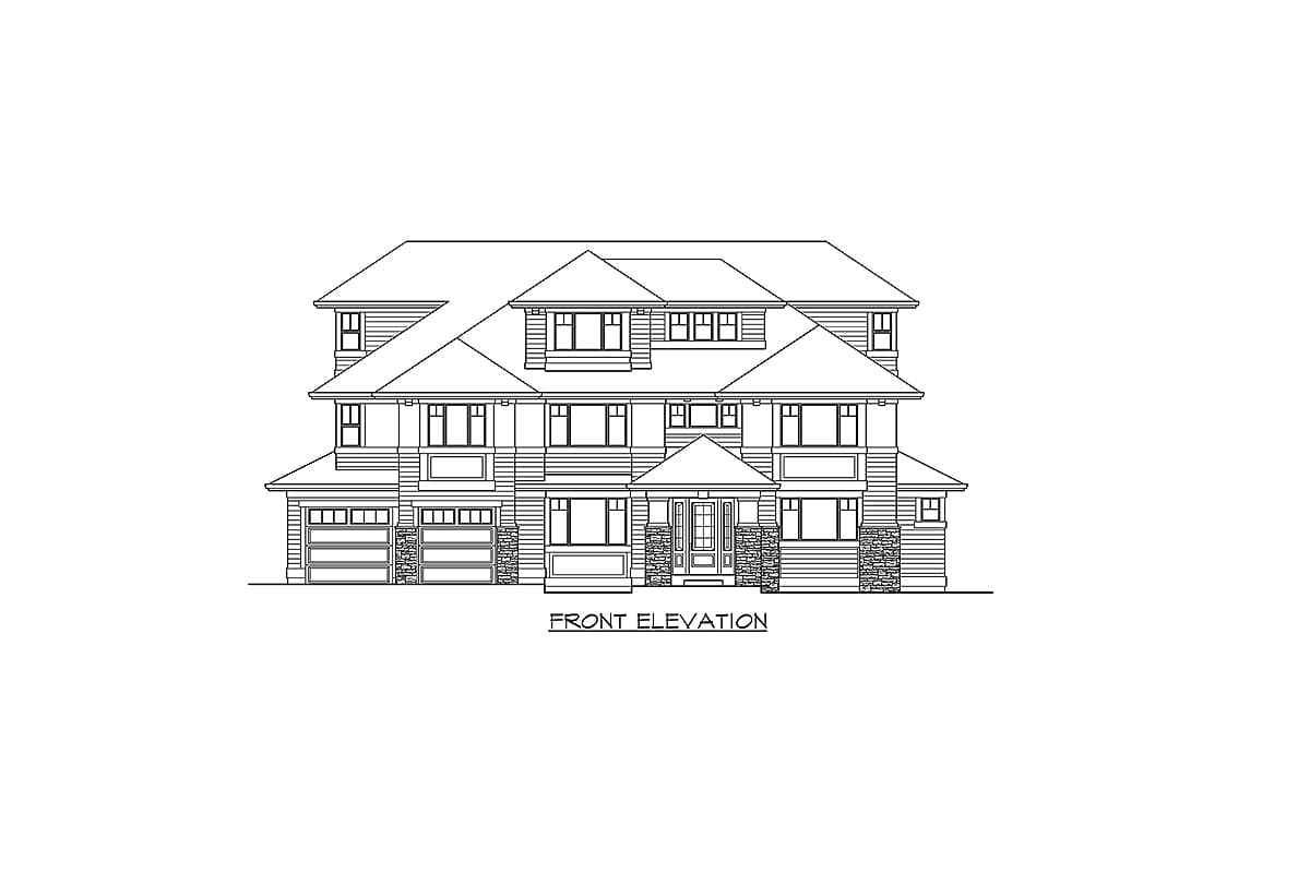 Plan 23798JD: Awe-Inspiring House Plan with Third Floor Rec Room - Image #13 - Northwest