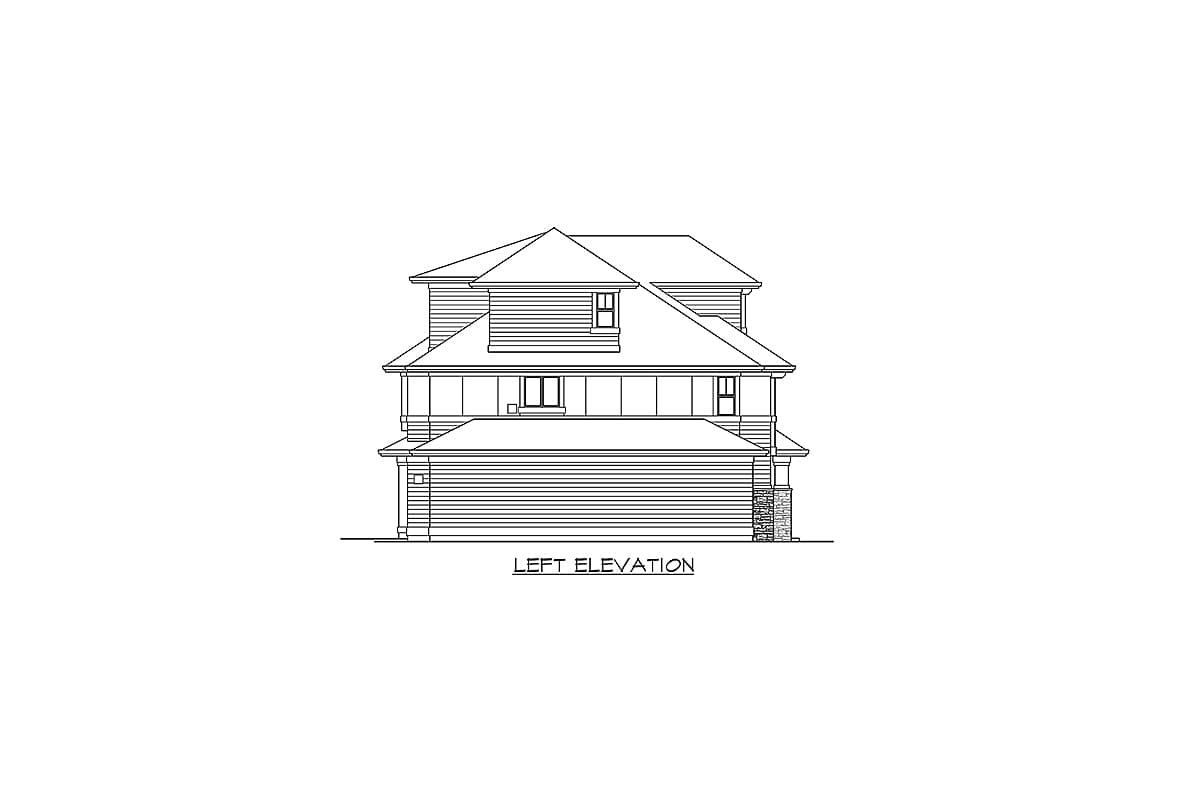 Plan 23798JD: Awe-Inspiring House Plan with Third Floor Rec Room - Image #14 - Northwest