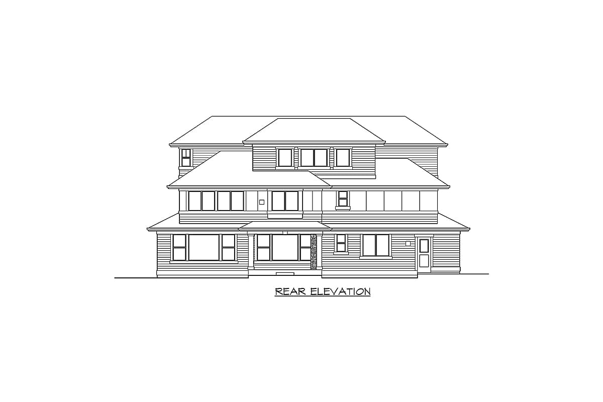 Plan 23798JD: Awe-Inspiring House Plan with Third Floor Rec Room - Image #15 - Northwest