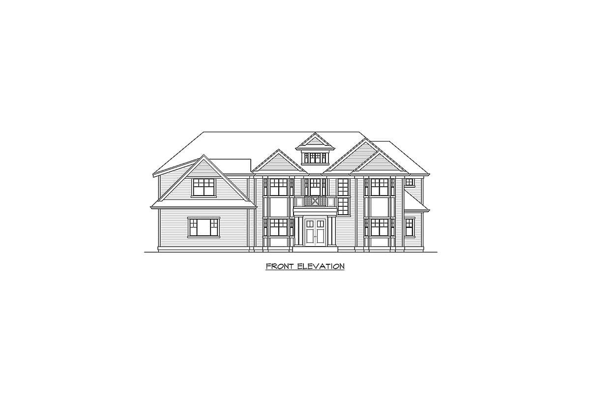 Plan 23799JD: Stately 5-Bed House Plan with Two Master Beds and Outdoor Kitchen - Image #34 - Northwest, Traditional