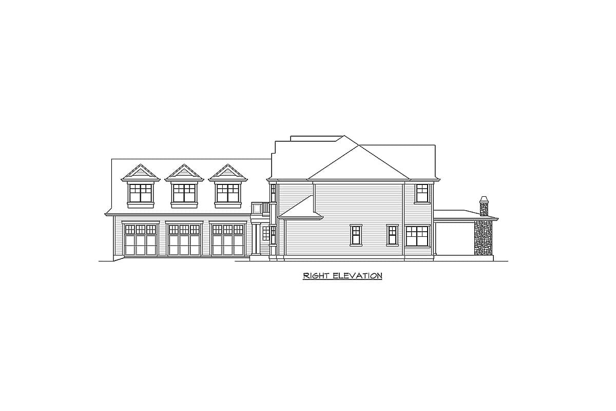 Plan 23799JD: Stately 5-Bed House Plan with Two Master Beds and Outdoor Kitchen - Image #37 - Northwest, Traditional