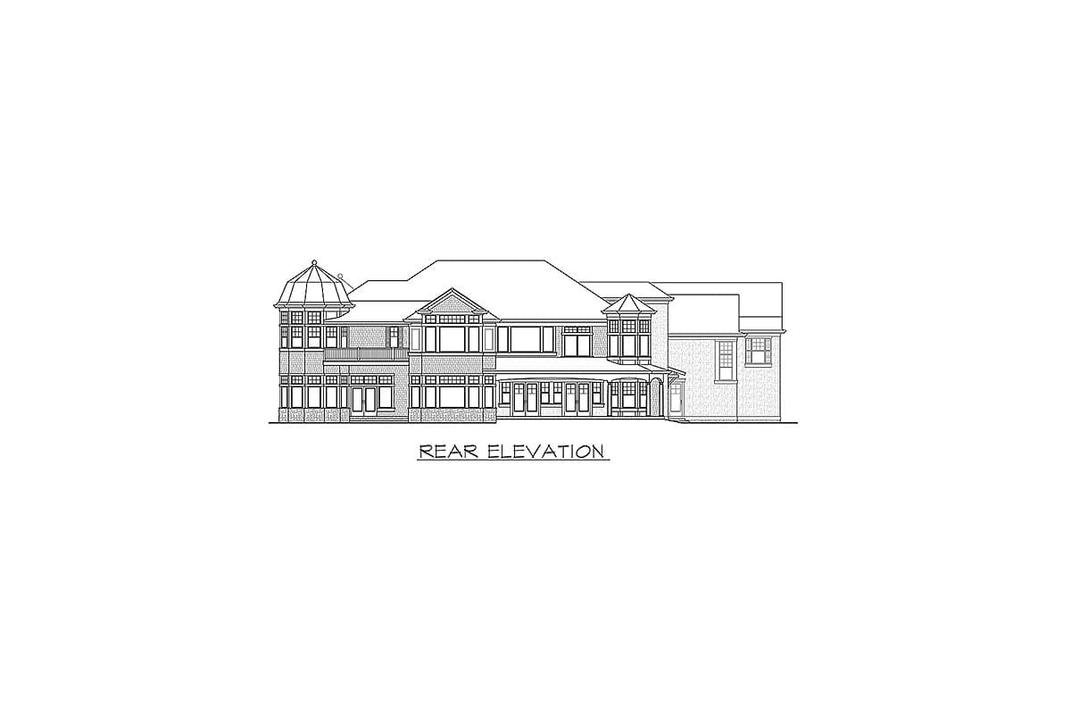 Plan 23801JD: Luxury Newport-Style House Plan with Sport Court - Image #4 - Coastal, Craftsman, Northwest, Shingle
