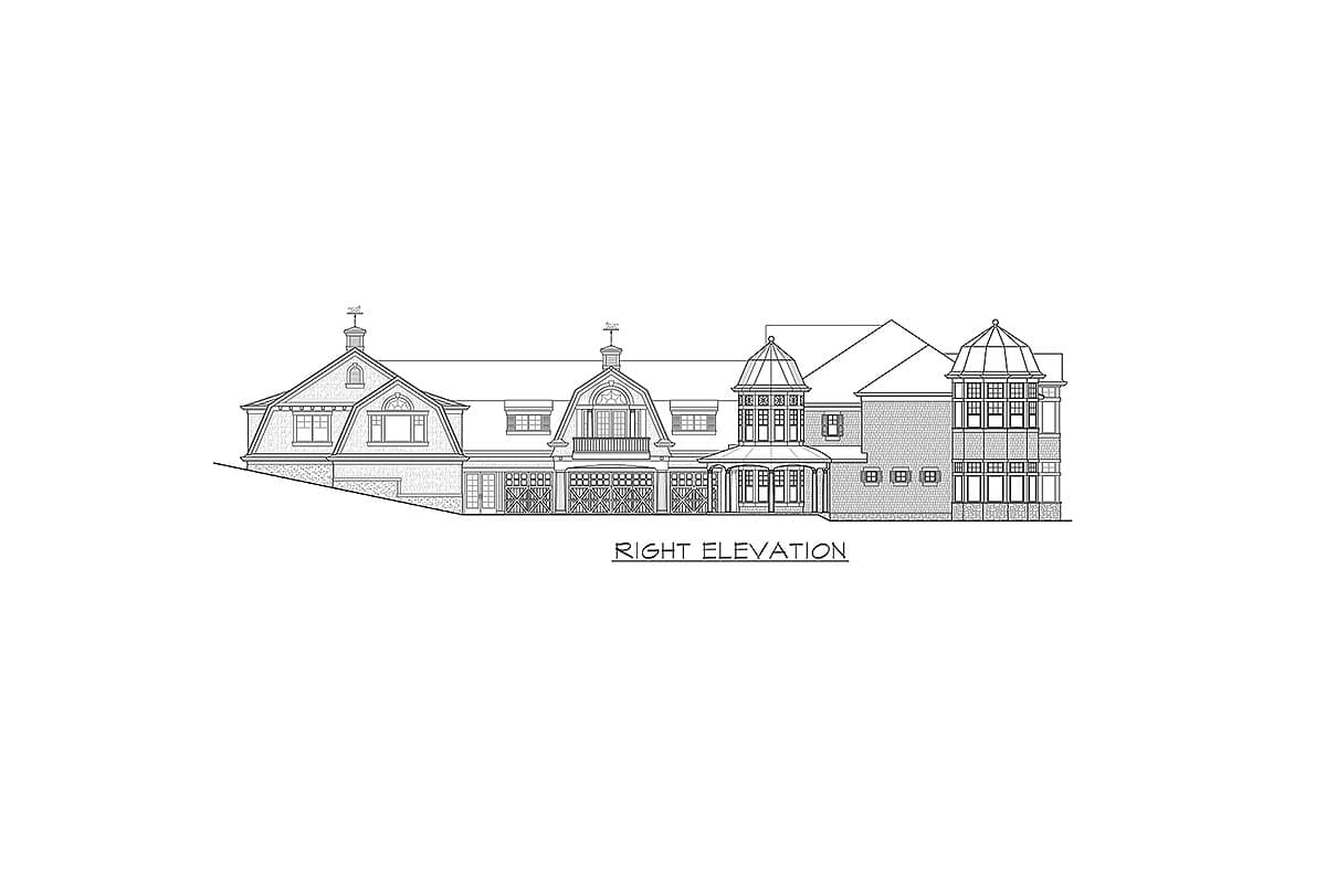Plan 23801JD: Luxury Newport-Style House Plan with Sport Court - Image #5 - Coastal, Craftsman, Northwest, Shingle