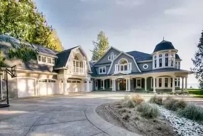 Luxury Newport-Style House Plan with Sport Court