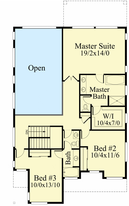 Plan 85275MS: Airy and Light 2-Story Modern Home Plan with Shed Roof - Floor Plan - 2nd Floor - Contemporary, Modern, Northwest