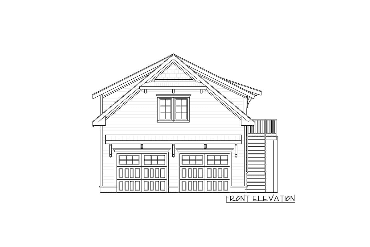 Plan 765010TWN: Carriage House Plan with Open Living Area - Image #11 - Carriage, Cottage, Country, Craftsman, Traditional
