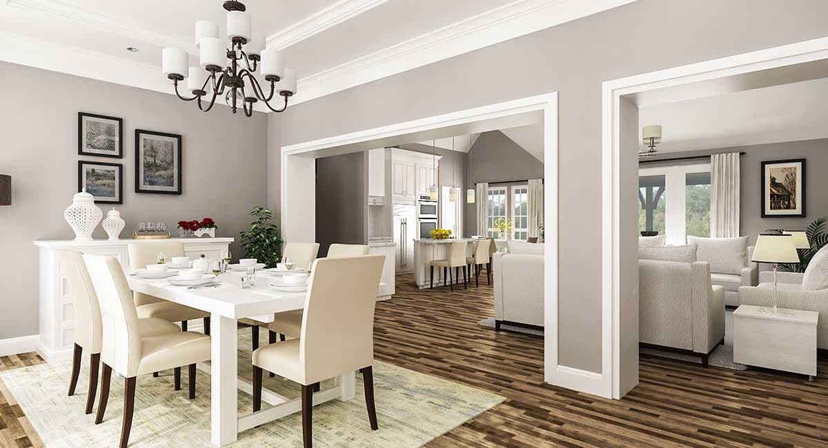 Plan 55206BR: 3-Bed House Plan with Expandable Second Floor - Image #4 - Country, Southern, Traditional