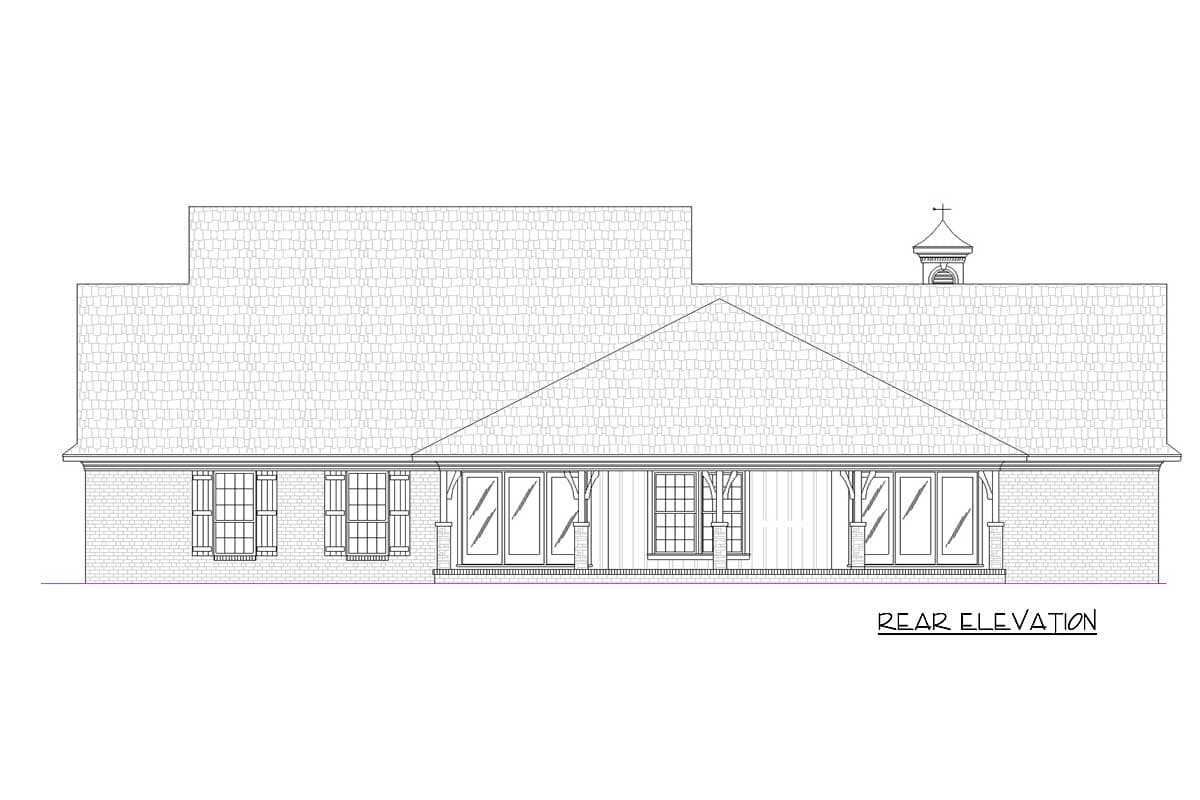 Plan 55206BR: 3-Bed House Plan with Expandable Second Floor - Image #10 - Country, Southern, Traditional