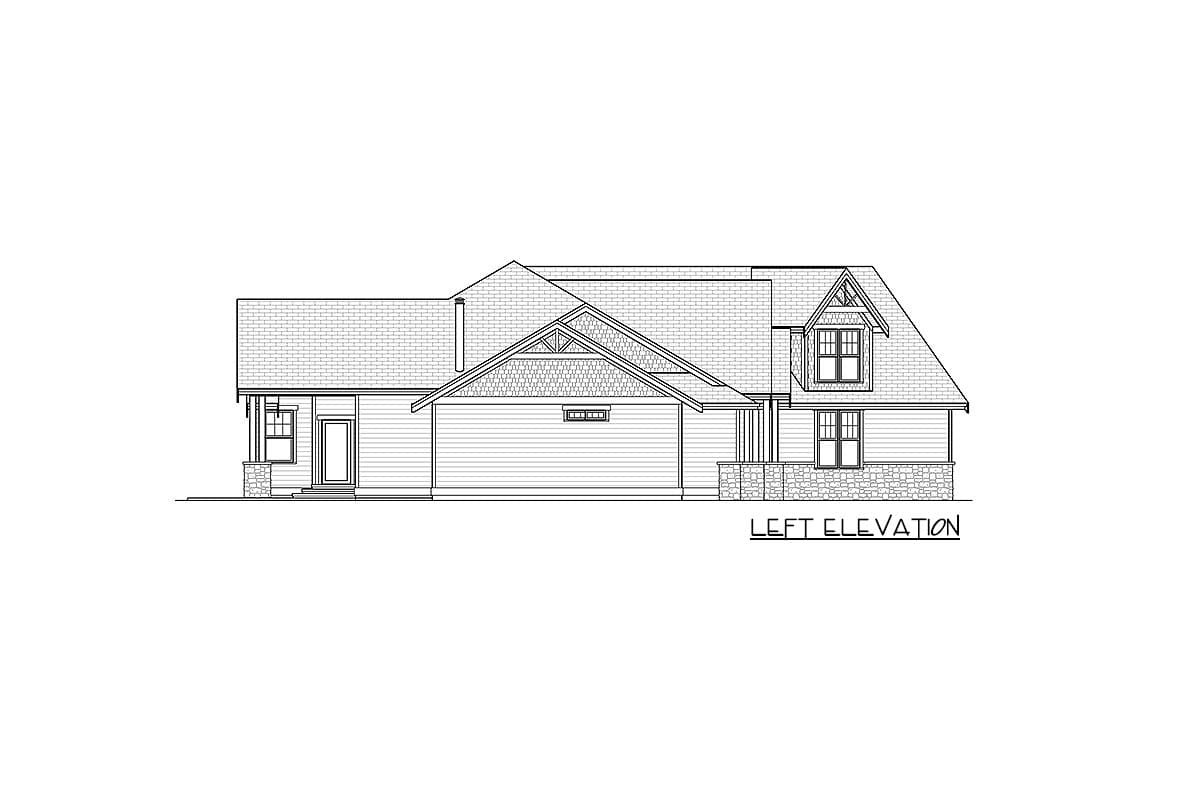 Plan 280026JWD: Amazing Craftsman House Plan with Bonus Room Above Garage - Image #35 - Craftsman, Northwest