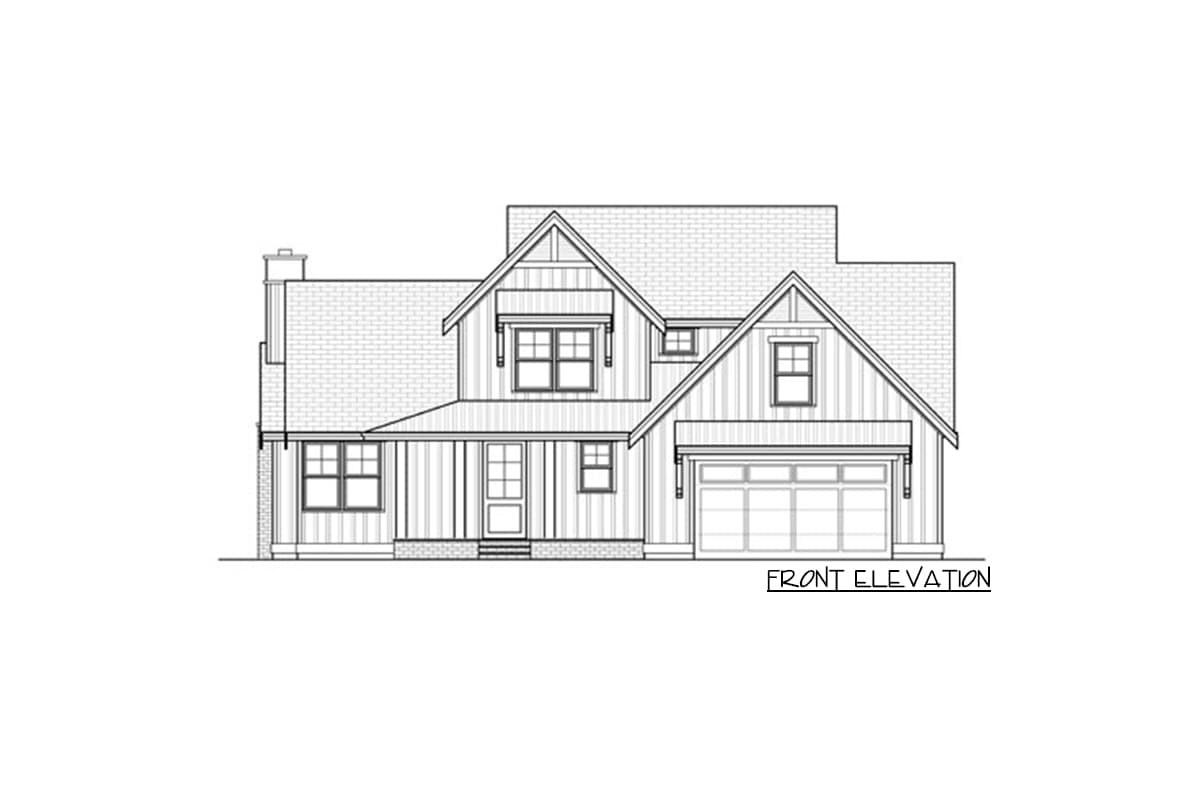Plan 280027JWD: 3-Bed Modern Farmhouse Plan with Second-Level Flex Room - 2600 Sq Ft - Image #11 - Craftsman, Farmhouse, Modern Farmhouse, New American, Northwest, Traditional