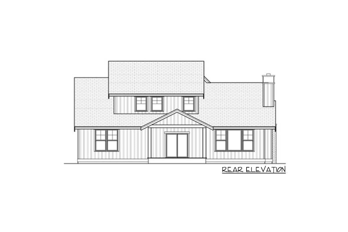 Plan 280027JWD: 3-Bed Modern Farmhouse Plan with Second-Level Flex Room - 2600 Sq Ft - Image #13 - Craftsman, Farmhouse, Modern Farmhouse, New American, Northwest, Traditional