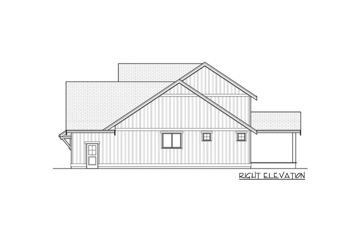 Plan 280027JWD: 3-Bed Modern Farmhouse Plan with Second-Level Flex Room - 2600 Sq Ft - Image #14 - Craftsman, Farmhouse, Modern Farmhouse, New American, Northwest, Traditional