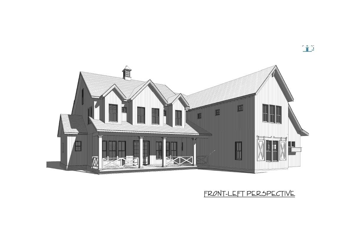 Plan 46380LA: Exclusive Country Dream House Plan with Optional 6th Bedroom - Image #4 - Country, Farmhouse, Modern Farmhouse, Traditional
