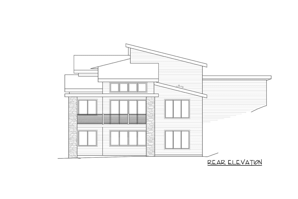 Plan 85283MS: Dynamic 4-Bed Modern House Plan with Finished Walkout Basement - 3721 Sq Ft - Image #9 - Contemporary, Modern, Northwest