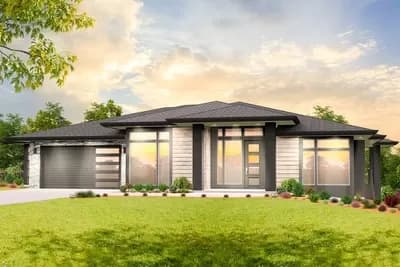4-Bed Northwest Modern-Style House Plan with Finished Lower Level