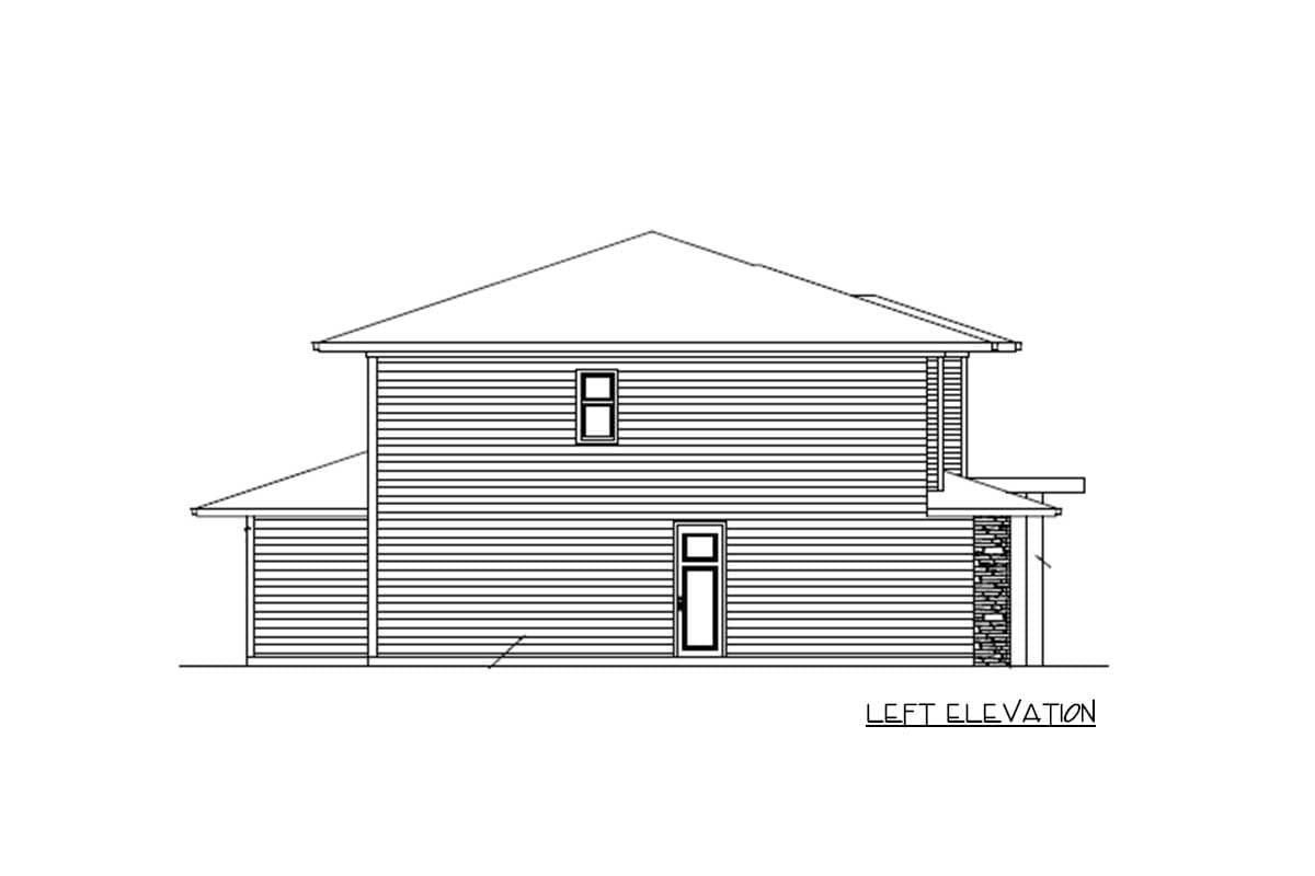 Plan 85287MS: Modern House Plan with Bedrooms Upstairs - Image #4 - Contemporary, Modern, Northwest