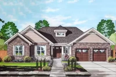 Step-Saving One-Story Craftsman Home Plan