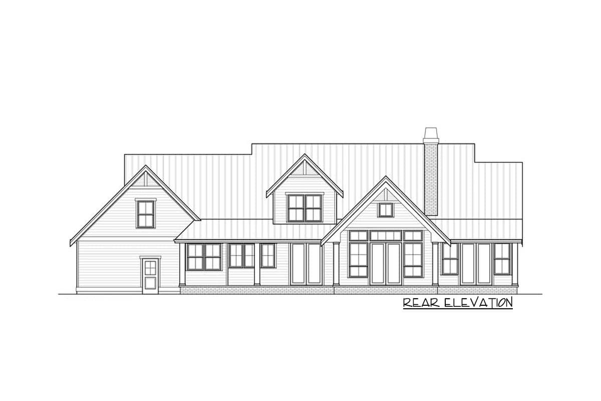 Plan 280029JWD: 4-Bed Modern Farmhouse with Large Bonus Room - Image #8 - Country, Farmhouse, Modern Farmhouse, New American, Traditional