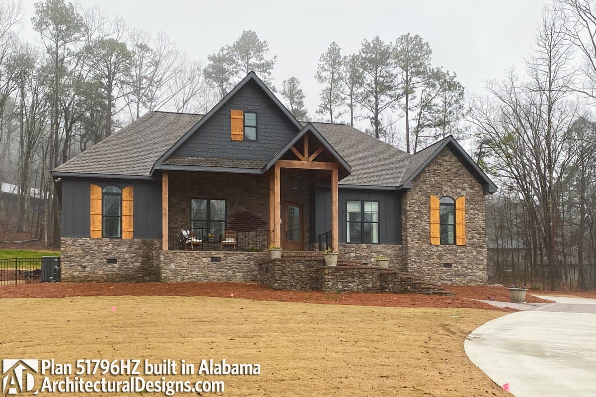 build gallery item - Country House Plan 51796HZ Comes to Life in South Carolina