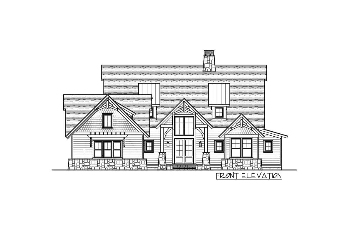 Plan 93113EL: Rugged Craftsman House Plan with Fully-Loaded Apartment Over Garage - Image #41 - Cottage, Craftsman, Rustic, Vacation