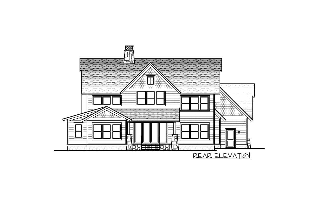 Plan 93113EL: Rugged Craftsman House Plan with Fully-Loaded Apartment Over Garage - Image #43 - Cottage, Craftsman, Rustic, Vacation
