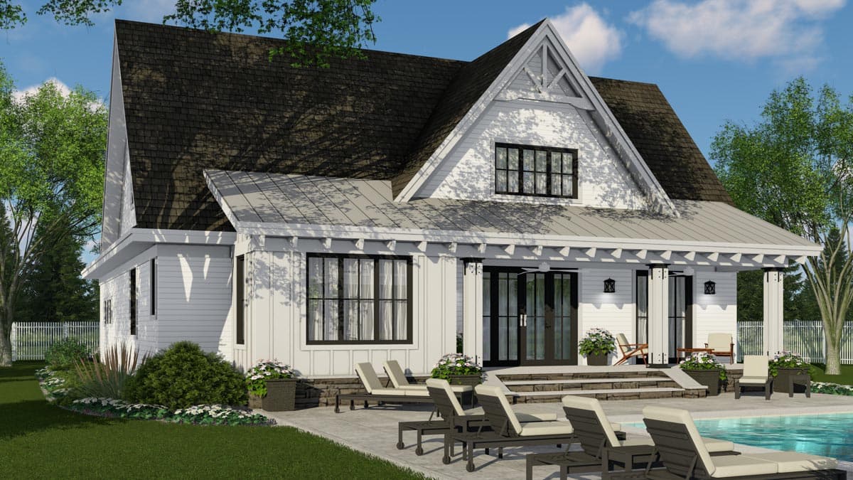 Plan 14677RK: 4-Bed Modern Farmhouse Plan with Two Laundry Rooms - Image #8 - Craftsman, Farmhouse, Modern Farmhouse, New American, Traditional