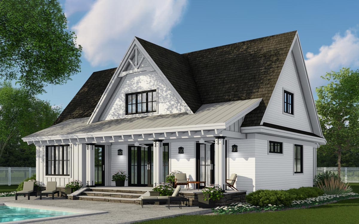 Plan 14677RK: 4-Bed Modern Farmhouse Plan with Two Laundry Rooms - Image #6 - Craftsman, Farmhouse, Modern Farmhouse, New American, Traditional