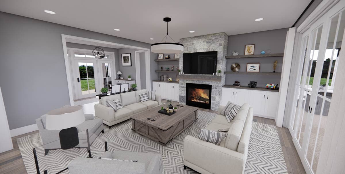 Plan 14677RK: 4-Bed Modern Farmhouse Plan with Two Laundry Rooms - Image #14 - Craftsman, Farmhouse, Modern Farmhouse, New American, Traditional