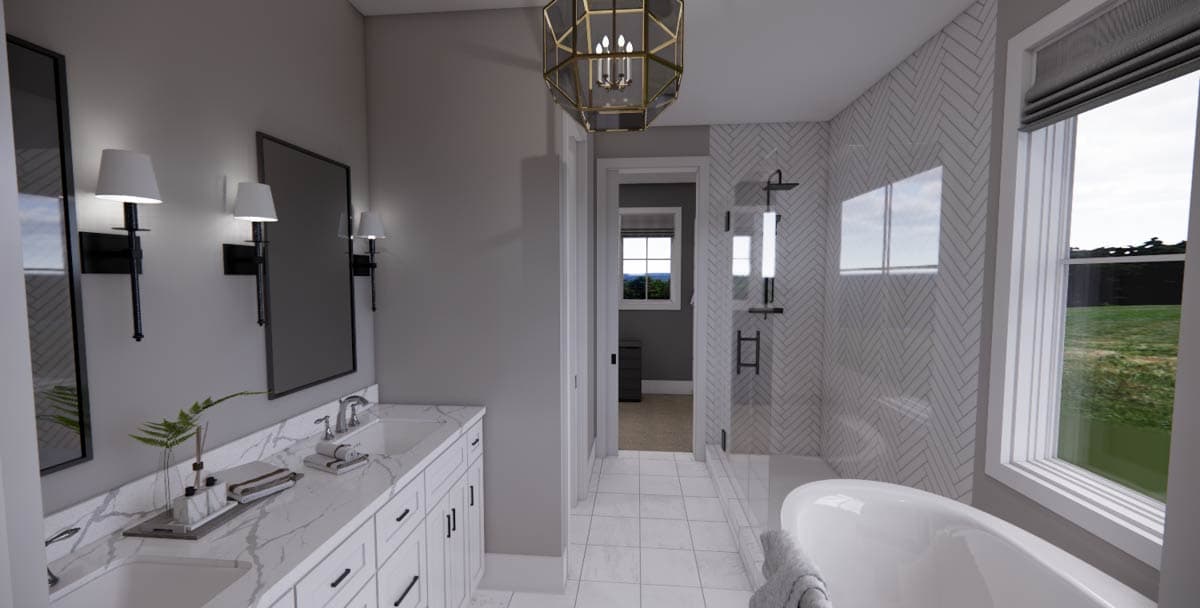 Plan 14677RK: 4-Bed Modern Farmhouse Plan with Two Laundry Rooms - Image #31 - Craftsman, Farmhouse, Modern Farmhouse, New American, Traditional