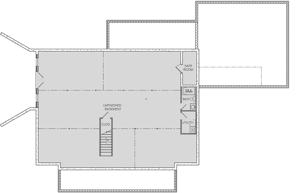 Plan 77643FB: Stately Two-Story Country House Plan with First-Level Master Bed - Floor Plan - Basement Unfinished - Country, Southern