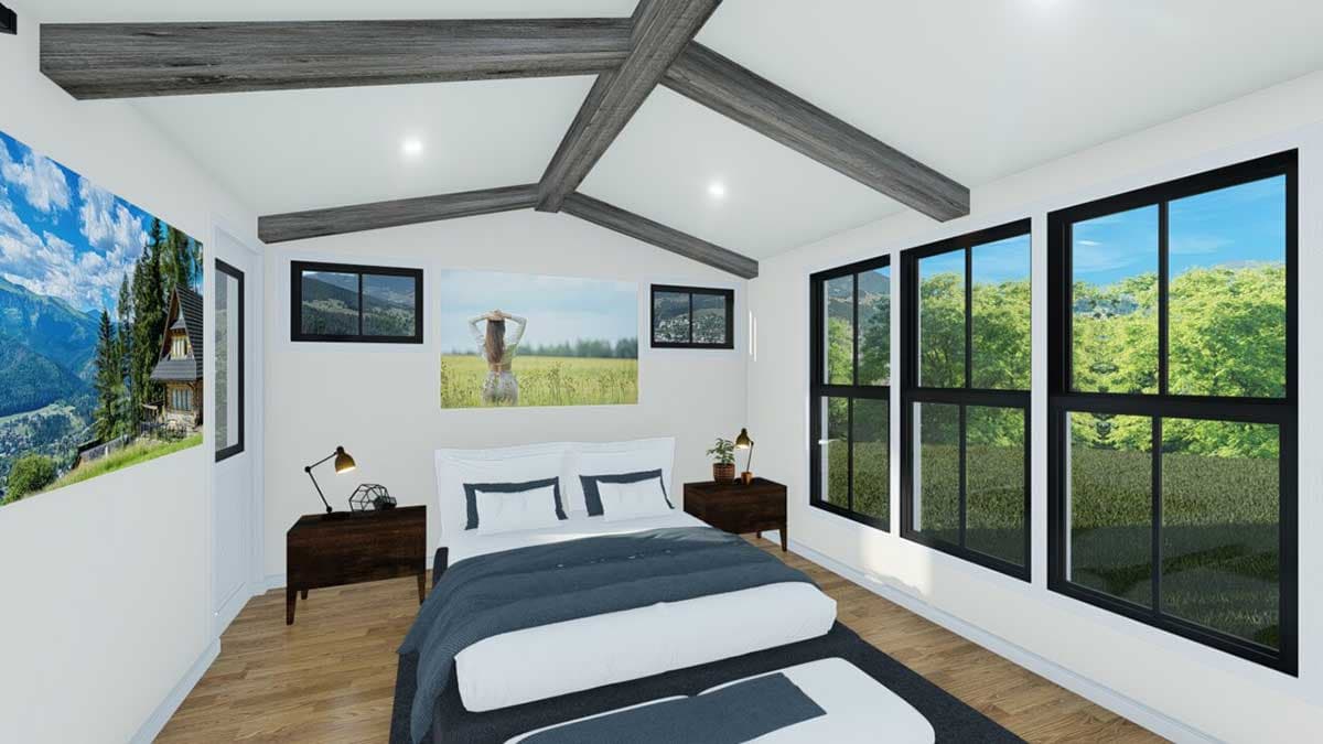 Plan 85298MS: Exclusive One-Story Modern Farmhouse Plan with Private Master Patio - Image #9 - Country, Craftsman, Farmhouse, Modern Farmhouse, New American, Ranch