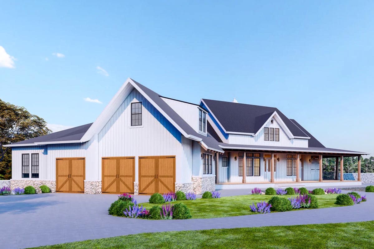 Plan 25663GE: Grand One-Level Farmhouse Plan with Optional Lower Level - Image #4 - Country, Craftsman, Farmhouse, Modern Farmhouse, Mountain