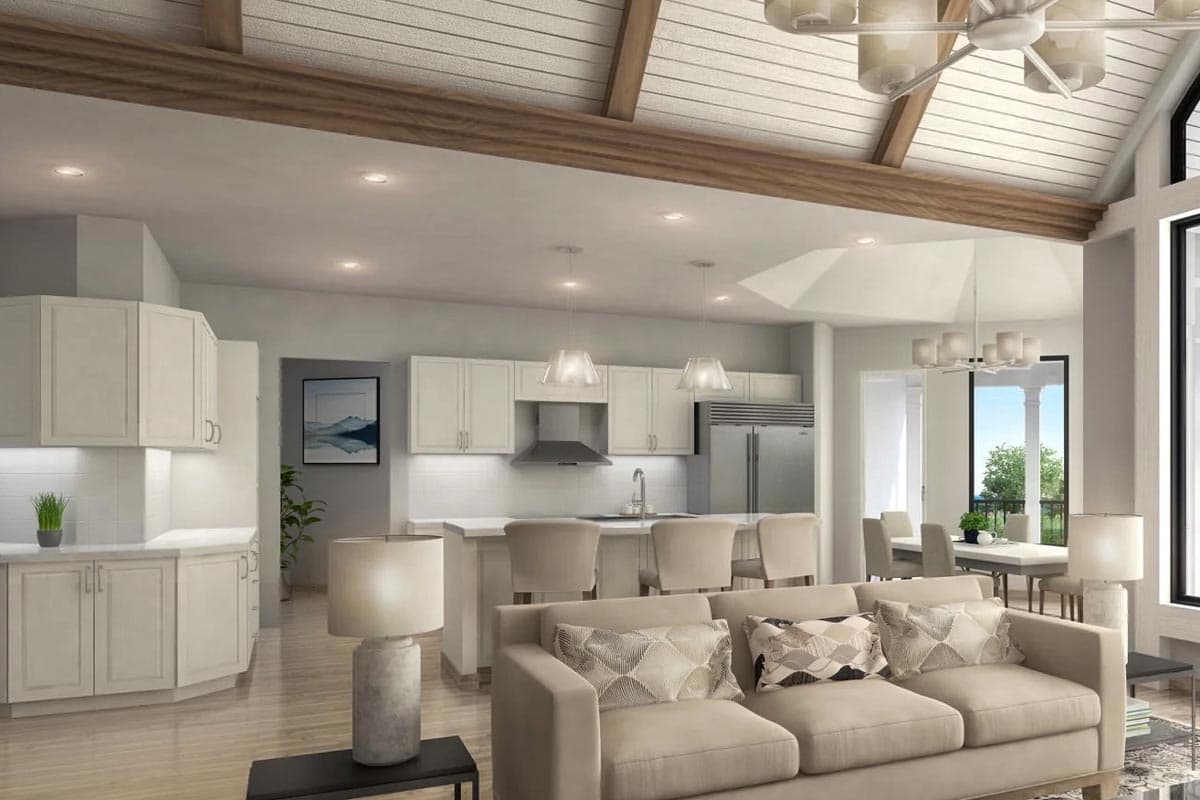 Plan 25663GE: Grand One-Level Farmhouse Plan with Optional Lower Level - Image #8 - Country, Craftsman, Farmhouse, Modern Farmhouse, Mountain