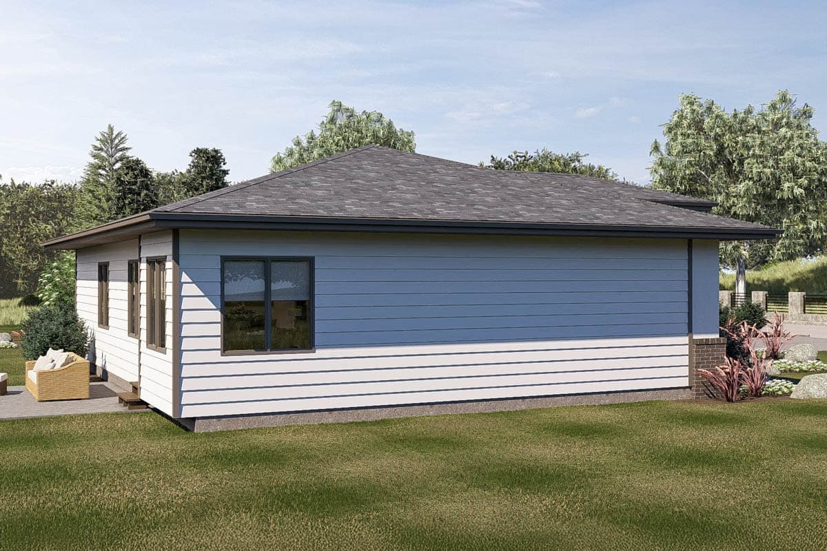 Plan 62752DJ: One-Level Modern House Plan with 3 Bedrooms - 1290 Sq Ft - Image #11 - Northwest, Prairie, Ranch