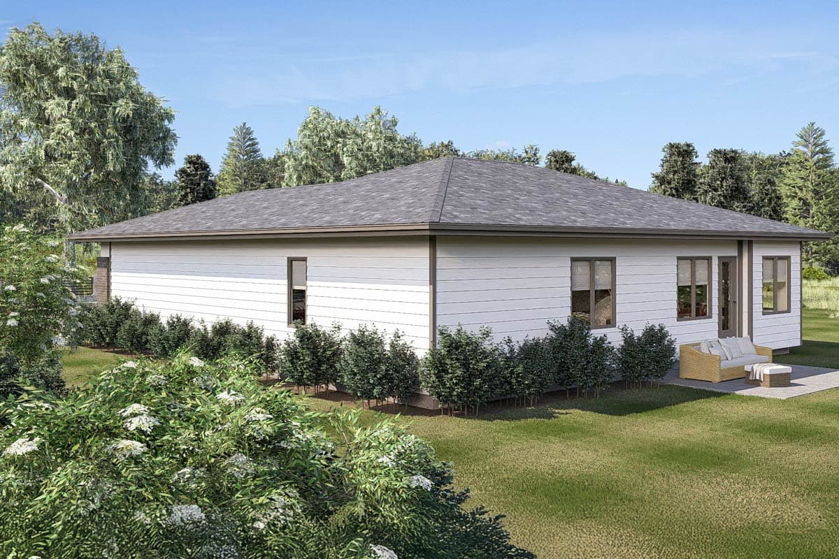 Plan 62752DJ: One-Level Modern House Plan with 3 Bedrooms - 1290 Sq Ft - Image #13 - Northwest, Prairie, Ranch