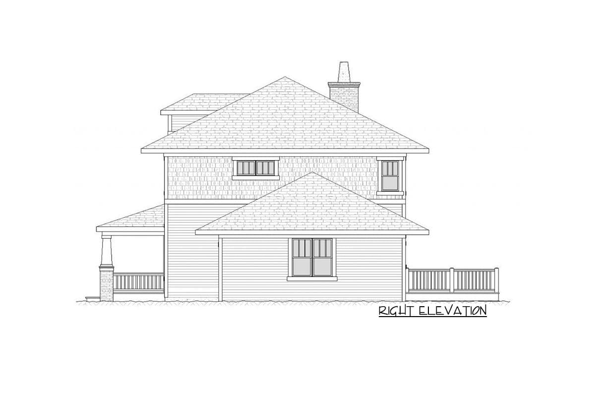 Plan 970077VC: Lovely Two-Story Traditional House Plan  - Image #6 - Country, European, Traditional