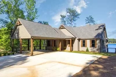 Impeccable New American House Plan Perfect for Waterfront Property - 3062 Sq Ft