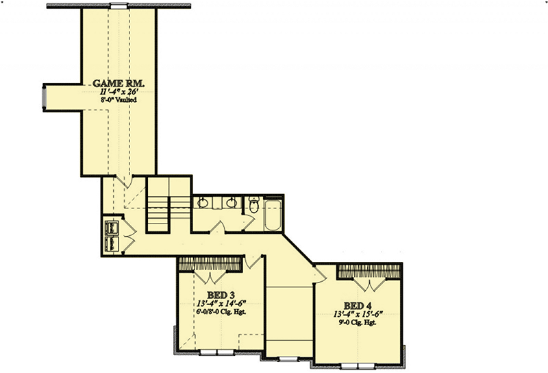 Plan 86321HH: Amazing French Country House Plan with Split Beds and 3 Fireplaces - Floor Plan - 2nd Floor - European, French Country, Traditional