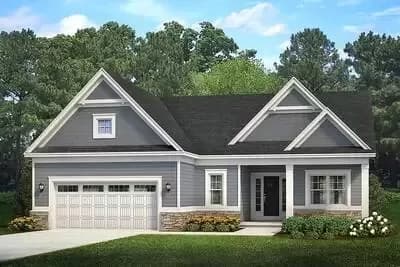 Exclusive Ranch House Plan with Open Floor Plan
