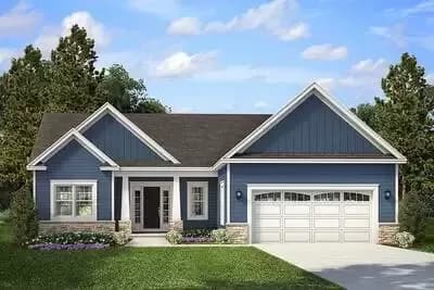 Exclusive One-Level Craftsman House Plan 