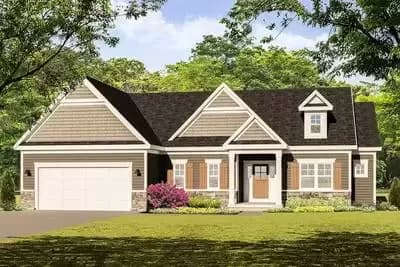 Exclusive One-Level House Plan with Private Master Bedroom