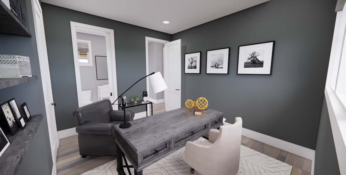 Plan 14678RK: Master-Up Modern Farmhouse Plan 2-Sided Fireplace - Image #13 - Country, Craftsman, Farmhouse, Modern Farmhouse, New American, Traditional