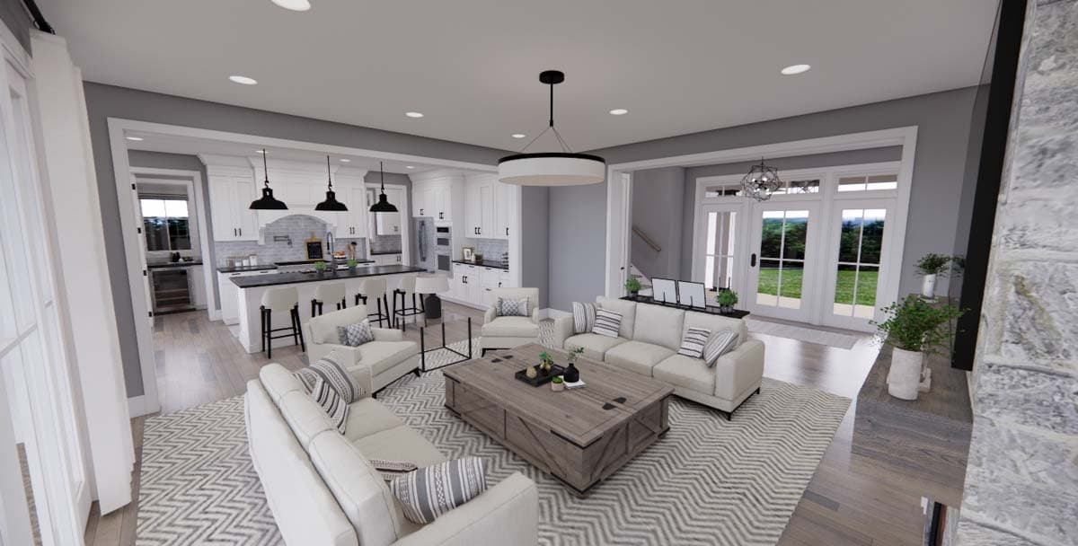 Plan 14678RK: Master-Up Modern Farmhouse Plan 2-Sided Fireplace - Image #15 - Country, Craftsman, Farmhouse, Modern Farmhouse, New American, Traditional