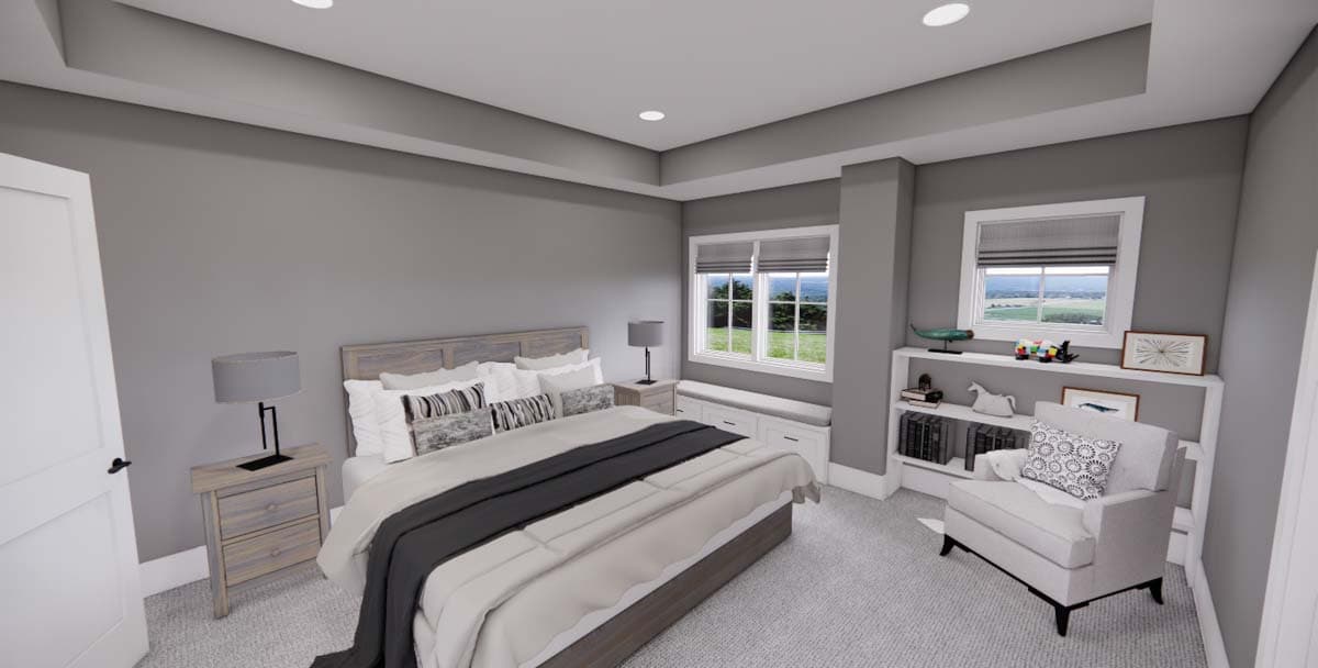 Plan 14678RK: Master-Up Modern Farmhouse Plan 2-Sided Fireplace - Image #40 - Country, Craftsman, Farmhouse, Modern Farmhouse, New American, Traditional