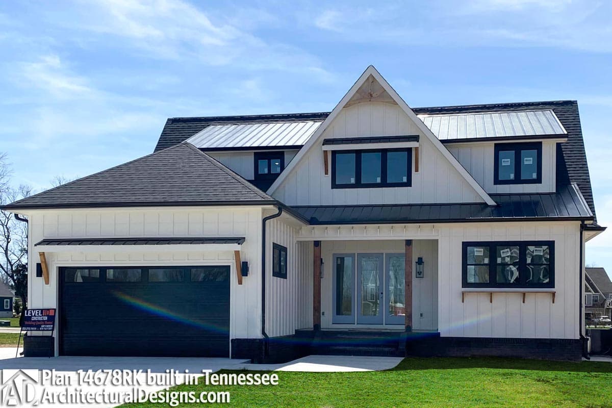 build gallery item - Modern Farmhouse Plan 14678RK Comes to Life in Tennessee