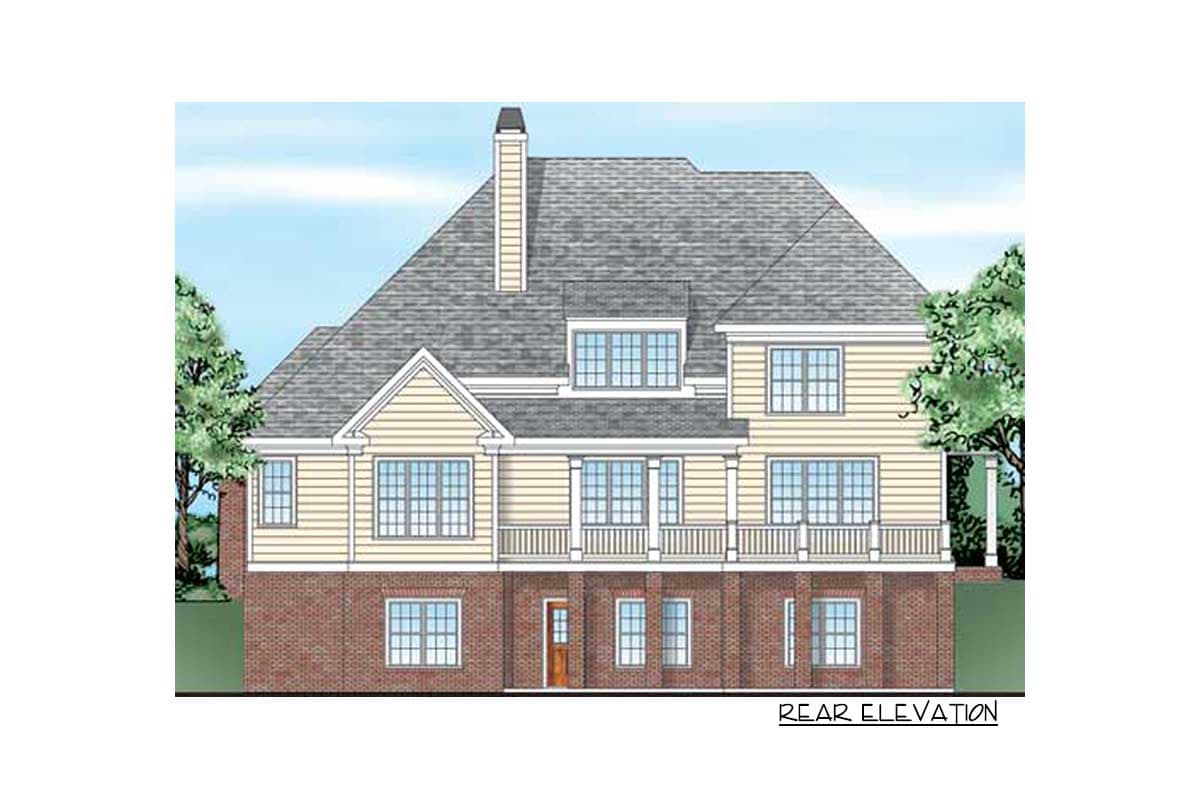 Plan 710116BTZ: 2-Story Home Plan with Angled Kitchen Island - Image #12 - European, French Country, Southern, Traditional