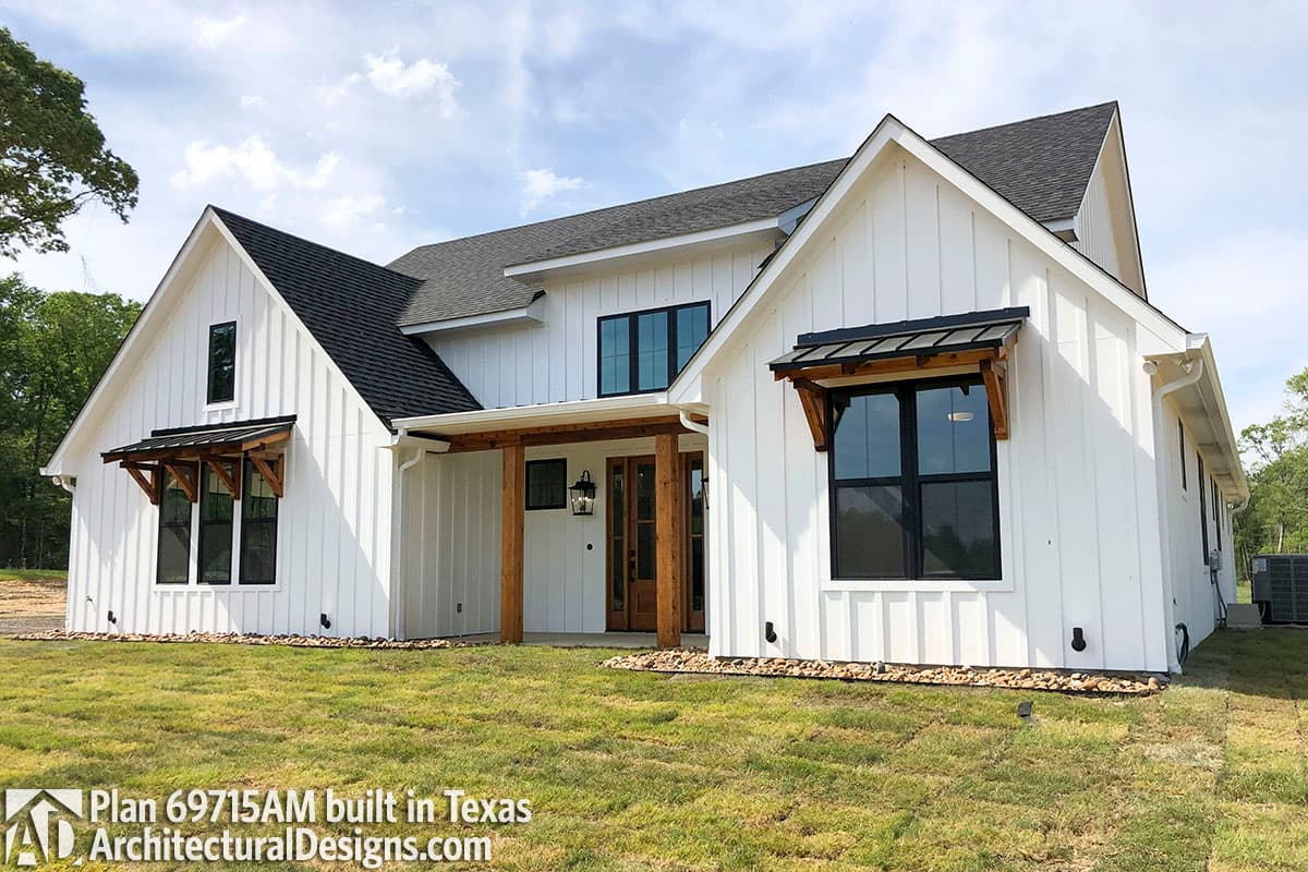 build gallery item - House Plan 69715AM comes to life in Texas
