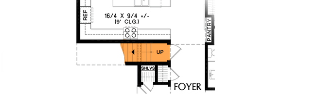 Plan 69715AM: 3-Bed New American House Plan with Vaulted Great Room - 1878 Sq Ft - Floor Plan - Bonus Room Option Stair Location - Cottage, Country, Modern Farmhouse, New American