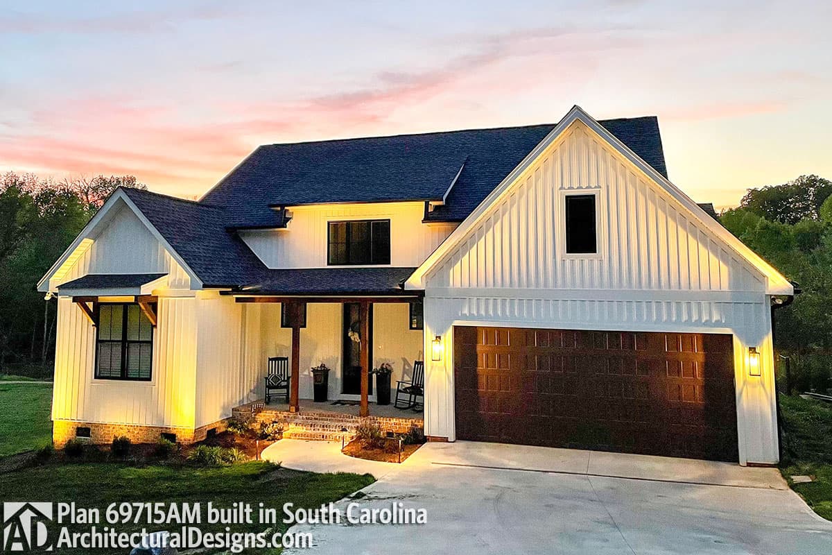 Plan 69715AM: 3-Bed New American House Plan with Vaulted Great Room - 1878 Sq Ft - Image #9 - Cottage, Country, Modern Farmhouse, New American