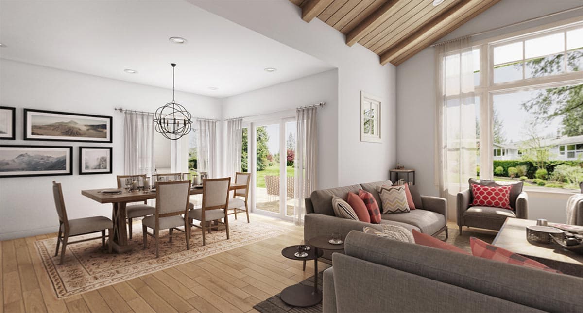 Plan 69715AM: 3-Bed New American House Plan with Vaulted Great Room - 1878 Sq Ft - Image #14 - Cottage, Country, Modern Farmhouse, New American